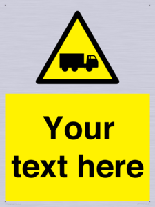 Custom Lorry Hazard Sign